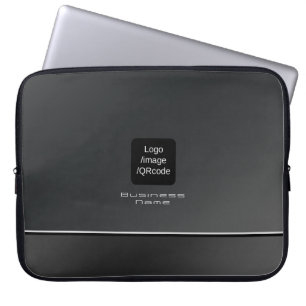 Capa Para Notebook Chic Modern Business Logo preto