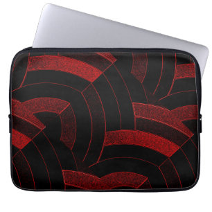 Capa Para Notebook chic na moda preto/vermelho