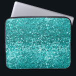 Capa Para Notebook Chic Teal Aqua Turquoise Glitter Sparkle<br><div class="desc">Chic Teal Aqua Turquoise Glitter Sparkle Luxury Bolsa de laptop,  com brilho de cor azul,  falso e turquesa. Entre em contato conosco em cedarandstring@gmail.com se precisar de assistência com o design ou para saber sobre produtos correspondentes.</div>