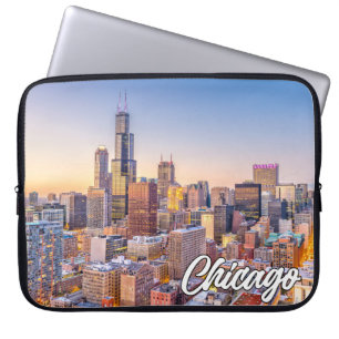 Capa Para Notebook Chicago, Illinois, EUA