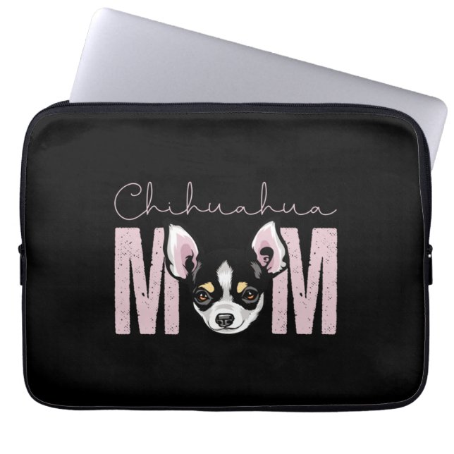 Capa Para Notebook Chihuahua Mãe (Frente)