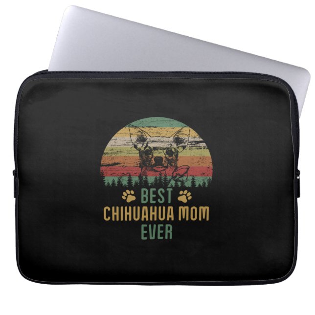 Capa Para Notebook Chihuahua mãe (Frente)