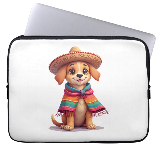 Capa Para Notebook Chihuahua  Mexico  Cinco de Mayo  Funny Dog  (1) (Frente)