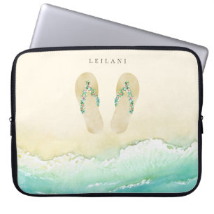 Capa Para Notebook Chinelos Botânicos de Praia