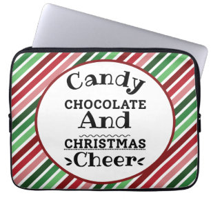 Capa Para Notebook Chocolate doce e animação de Natal