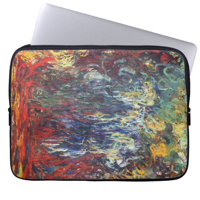 Capa Para Notebook Chorando Willow em Giverny (por Claude Monet) (Frente)