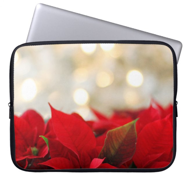 Capa Para Notebook Christmas Poinsettia (Frente)