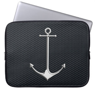 Capa Para Notebook Chrome Anchor sobre o estilo de vida náutico do me