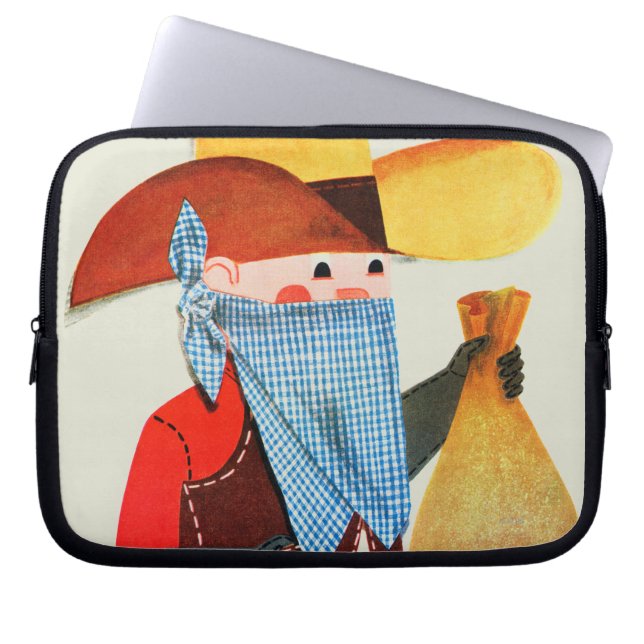 Capa Para Notebook Chuis e ladrões (Frente)