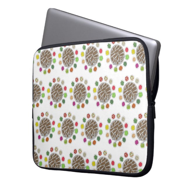 Capa Para Notebook Churrasco coreano Barbecue - Comida de Banchan tor (Frente Esquerda)