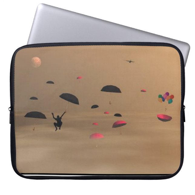 Capa Para Notebook Chuva Guarda-chuvas Laptop surreal (Frente)