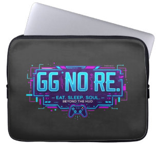 Capa Para Notebook Ciberpunk GG NO RE Estética de Jogo - Gamer Neon