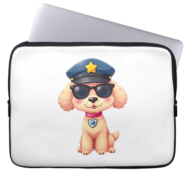 Capa Para Notebook Ciclagem de Bicicleta Chihuahua (Frente)