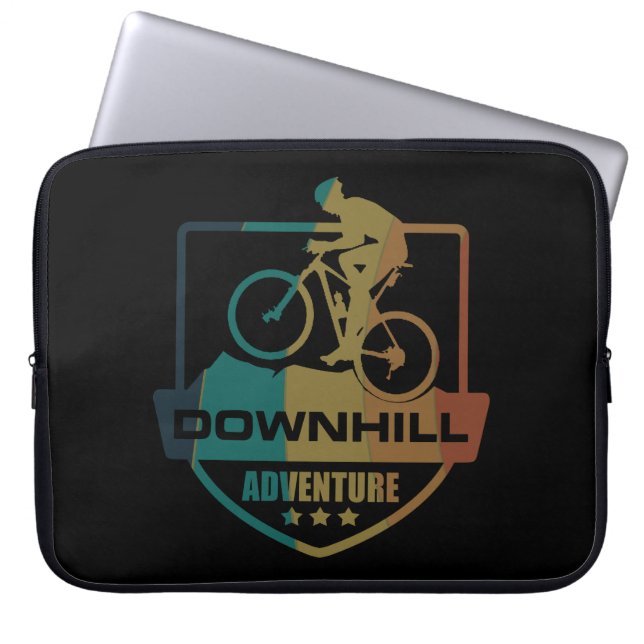 Capa Para Notebook Ciclismo de Montanha MTB Downhill (Frente)