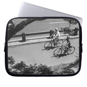 Capa Para Notebook Ciclismo do homem e do menino