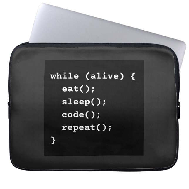 Capa Para Notebook Ciclo de Vida do Programador (loop while) (Frente)