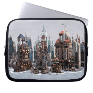 Capa Para Notebook Cidade Futurista