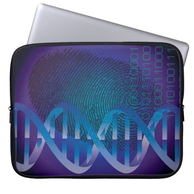 Capa Para Notebook Ciência de Impressão Digital de DNA (Frente)