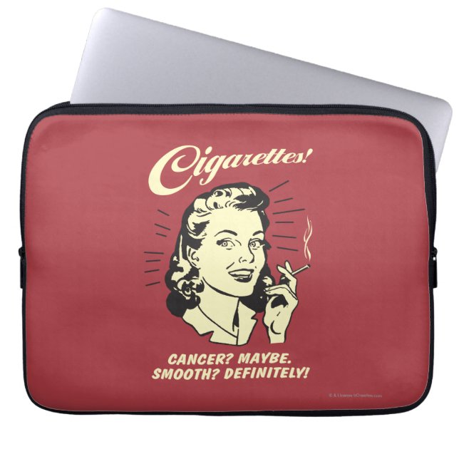 Capa Para Notebook Cigarros: Cancer Talvez Suave. (Frente)