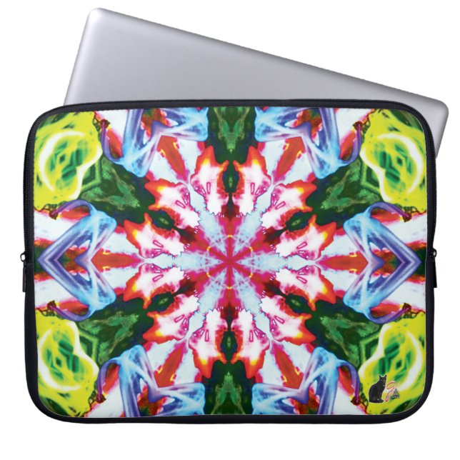 Capa Para Notebook Cilantro Kaleidoscope Bolsa de laptop (Frente)