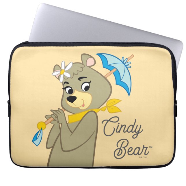 Capa Para Notebook Cindy Bear Segurando Parasol (Frente)