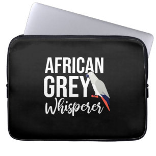 Capa Para Notebook Cinza africana Parrot Whisperer