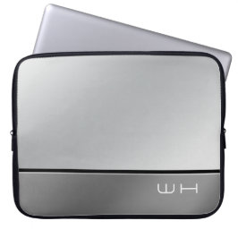 Capa Para Notebook Cinza de negócios moderna da Chic