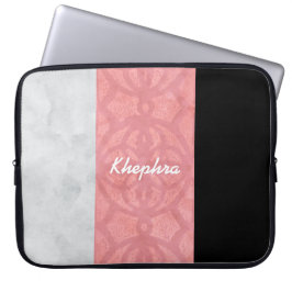 Capa Para Notebook Cinza Rosa-Rosa-Rosa-Rosa, Aquarela E Nome