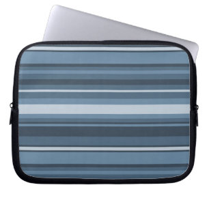 Capa Para Notebook Cinzas de listras azuis