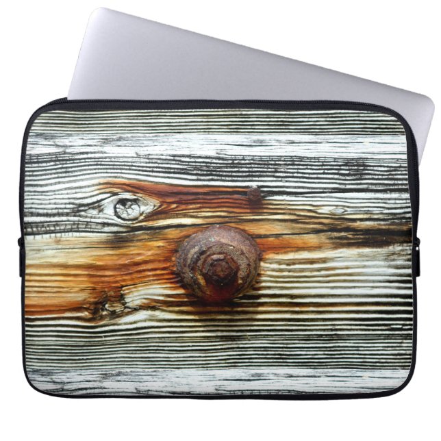 Capa Para Notebook cinzas de madeira derivada Thunder_Cove (Frente)