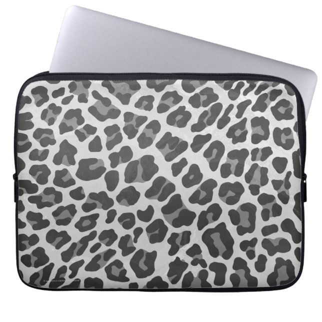 Capa Para Notebook Cinzas do leopardo e luz - impressão das cinzas (Frente)