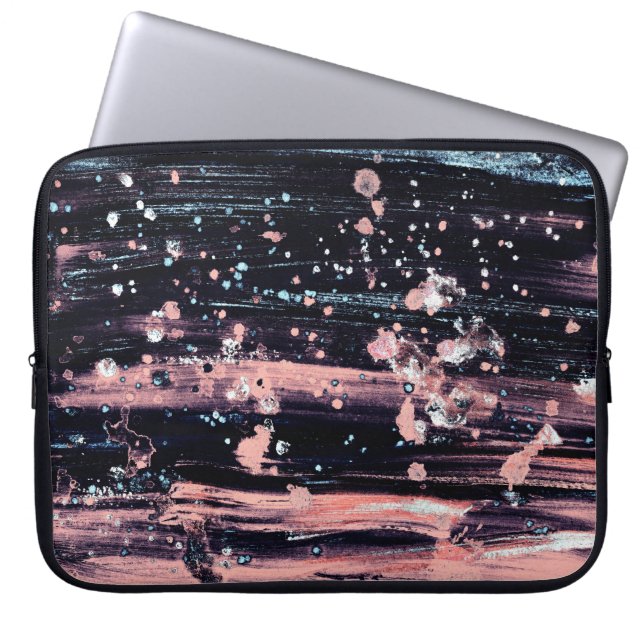 Capa Para Notebook Cinzas Escuras Glamourosas (Frente)