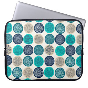 Capa Para Notebook Círculo Escandinavo Pontos Mandala Padrão 1