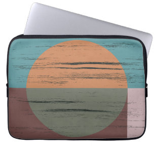 Capa Para Notebook Círculo Laranja E Verde