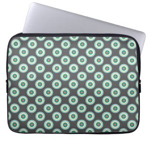 Capa Para Notebook Círculos cinzentos da combinação por Shirley