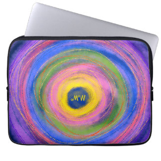 Capa Para Notebook Círculos de Mandala Coloridos Vibrantes Personaliz