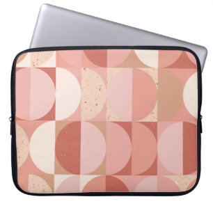 Capa Para Notebook Círculos do século médio: Padrão Geométrico Modern