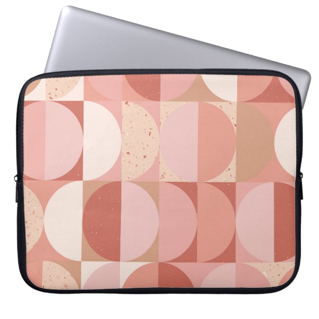 Capa Para Notebook Círculos do século médio: Padrão Geométrico Modern (Frente)