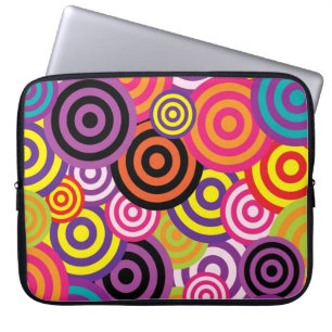 Capa Para Notebook Círculos Retro