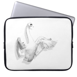 Capa Para Notebook Cisne branco - bolsa de laptop