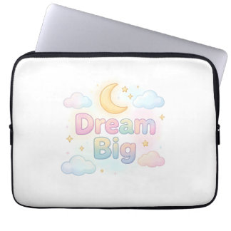 Capa Para Notebook Citação caprichosa em pastel suave sobre branco