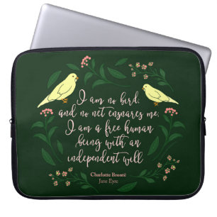 Capa Para Notebook Citação de Charlotte Bronte Jane Eyre