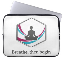 Capa Para Notebook Citação de Design de Meditação Consciente
