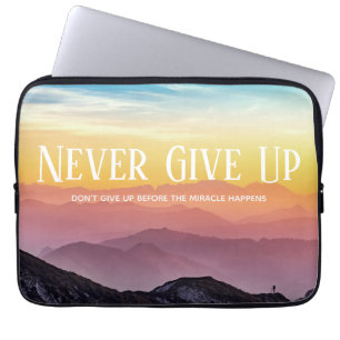 Capa Para Notebook Citação de Motivação das Cores do Arco-Íris do Col