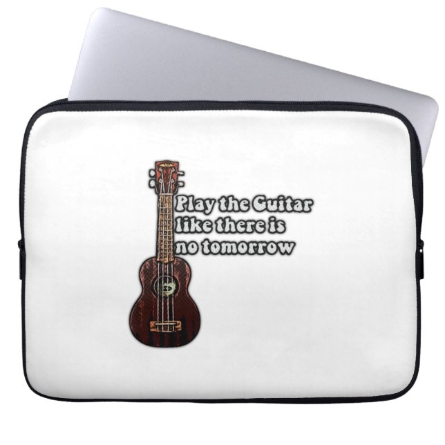 Capa Para Notebook citação de violão positiva para amantes de guitarr (Frente)