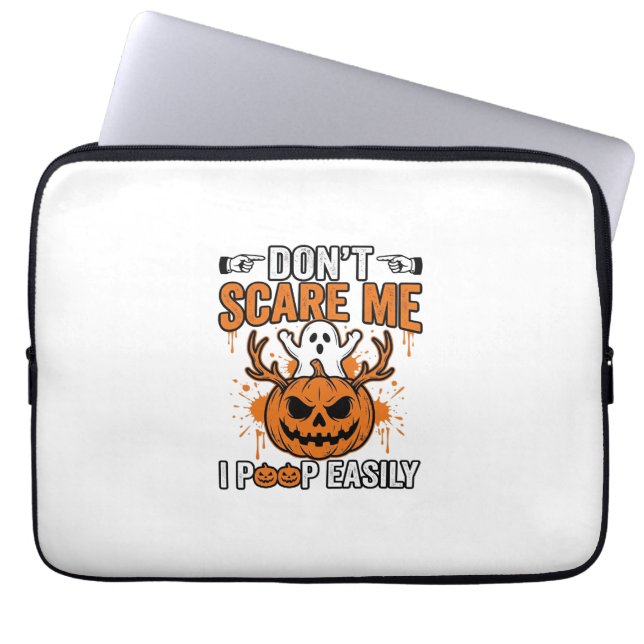 Capa Para Notebook Citação engraçada de abóbora de fantasma de Hallow (Frente)