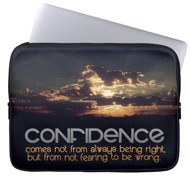 Capa Para Notebook Citação Inspiracional "Confiança" (Frente)