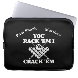 Capa Para Notebook Citação popular de bilhar em Design negrito