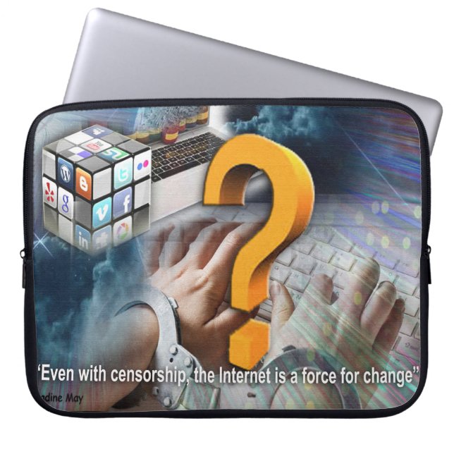 Capa Para Notebook Citações sobre a Internet (Frente)