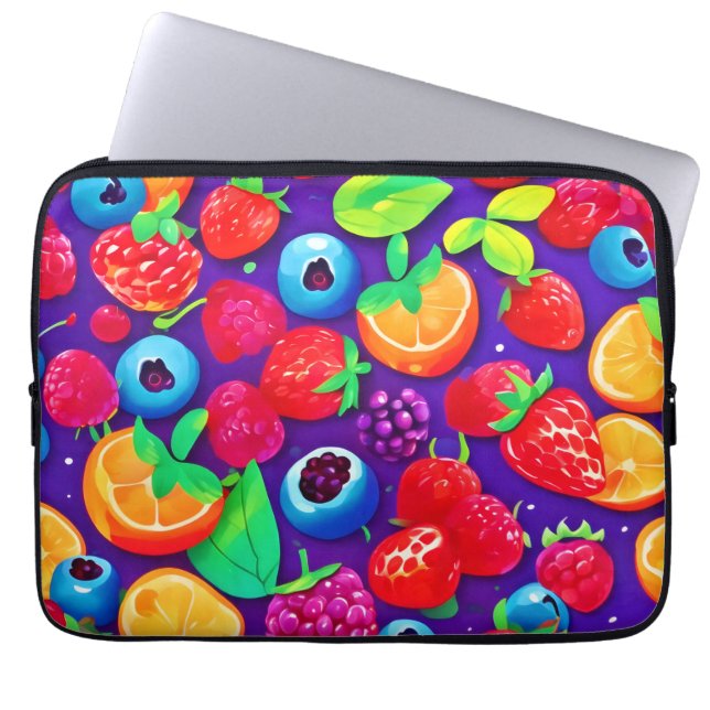 Capa Para Notebook Citrus & Berries Burst (Frente)